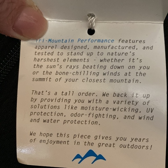 NWT Tri-Mountain Performance Shirt Men’s Sz M Black Activewear Moisture wicking - Picture 7 of 10